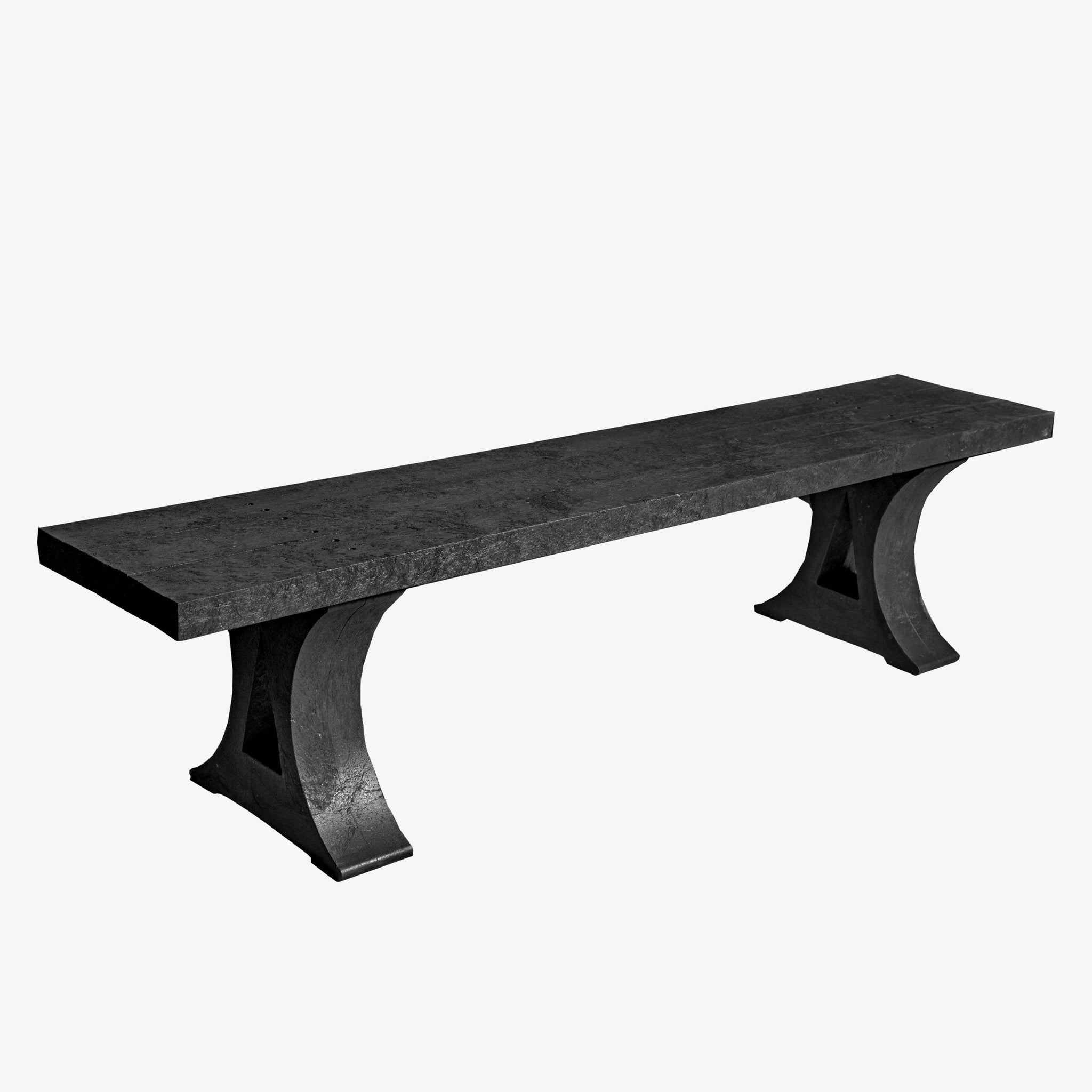 Manticore Lumber black recycled plastic bench